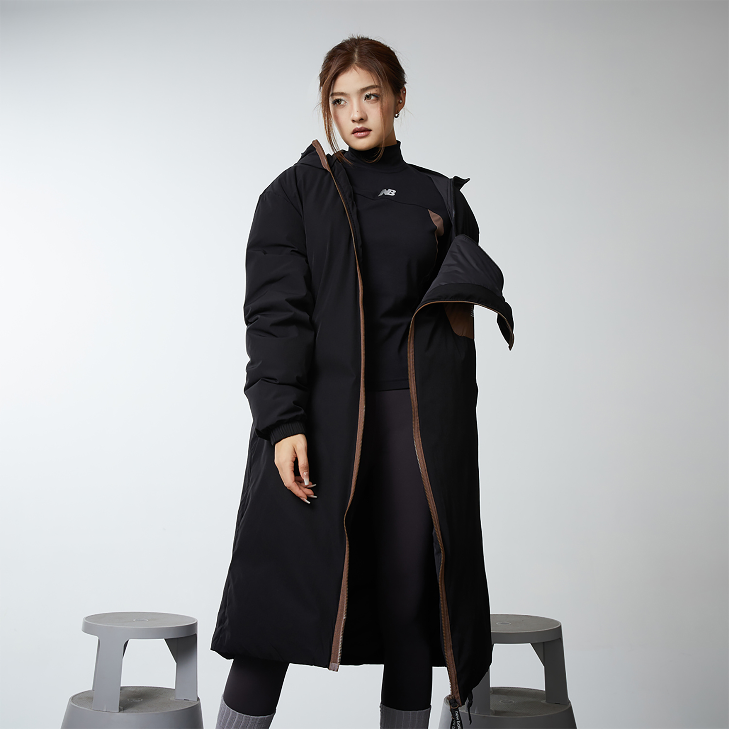 Cheap Abrigo Unisex con Capucha New Balance Hyper Sports Colorblock Negro. NPD4T103-BK