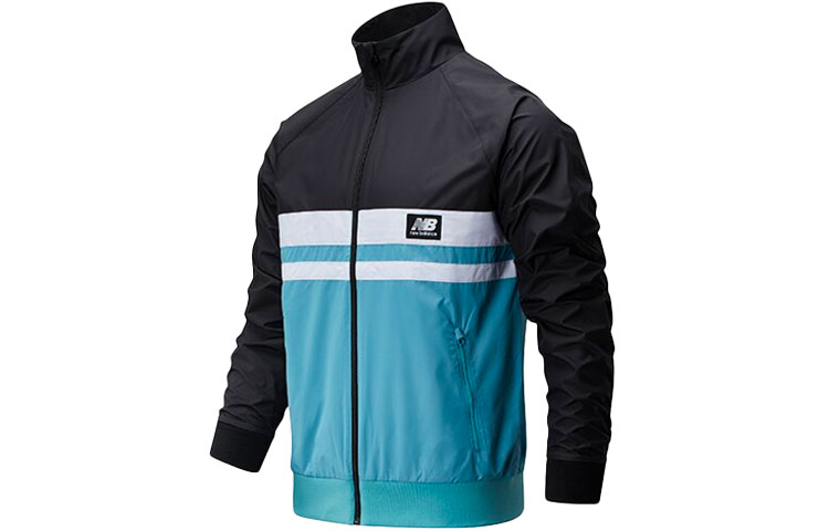 New Balance iShoes Colorblock Woven Jacket Black AMJ01503-BK