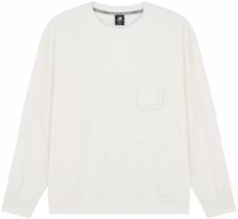 New Balance Ivory White Crewneck Long Sleeve Pullover Sweatshirt AMT21369-IV