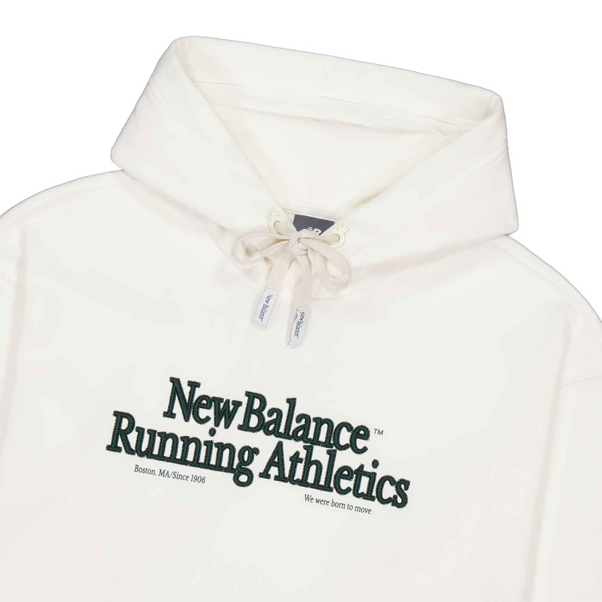 Sizing 新百伦象牙白字母印花连帽衫，舒适时尚潮流 NCE31091-IV