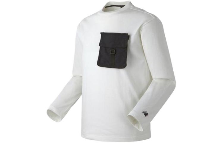 New Balance Ivory White Woven Hybrid Utility Sweatshirt NBNC939013