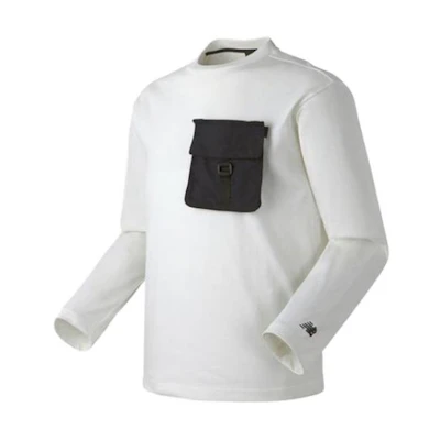 New Balance Ivory White Woven Hybrid Utility Sweatshirt NBNC939013