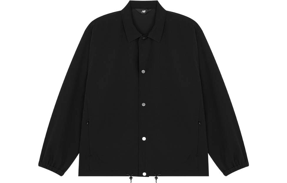 New Balance Japan Black Coach Jacket Long Sleeve Solid Color JMJL1513-BK