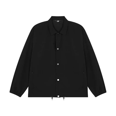 New Balance Japan Black Coach Jacket Long Sleeve Solid Color JMJL1513-BK