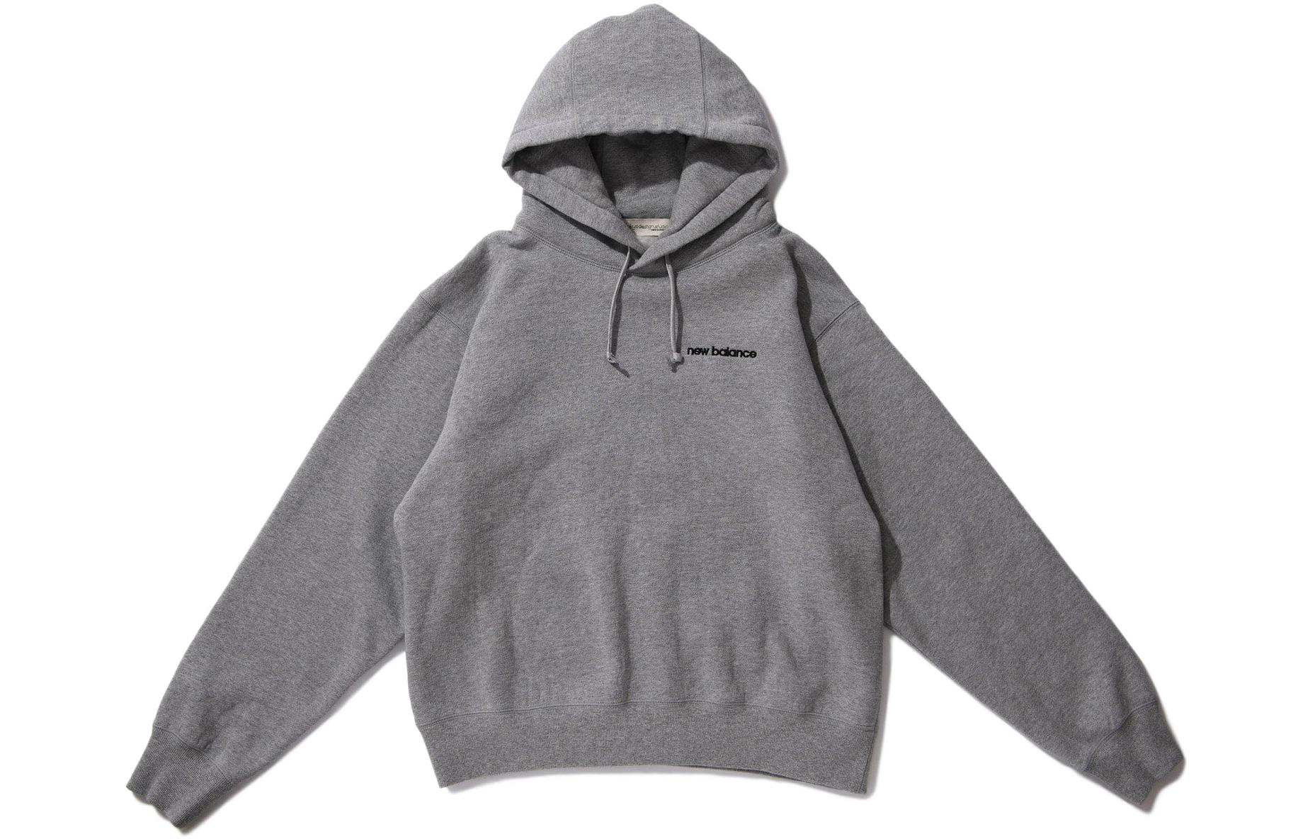 New Balance Japan Logo Hoodie in Solid Fog Gray JMTL1938-HG