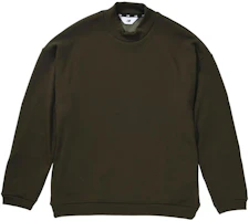 New Balance Japan Olive Green Oversized Crewneck Sweatshirt JMTL1580-OV New Balance Japan Olive Green Oversized Crewneck Sweatshirt JMTL1580-OV