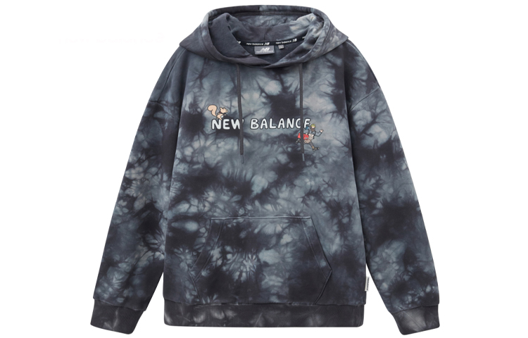 New Balance JHI Cartoon Print Pullover Hoodie Unisex Black NCA89023-BK