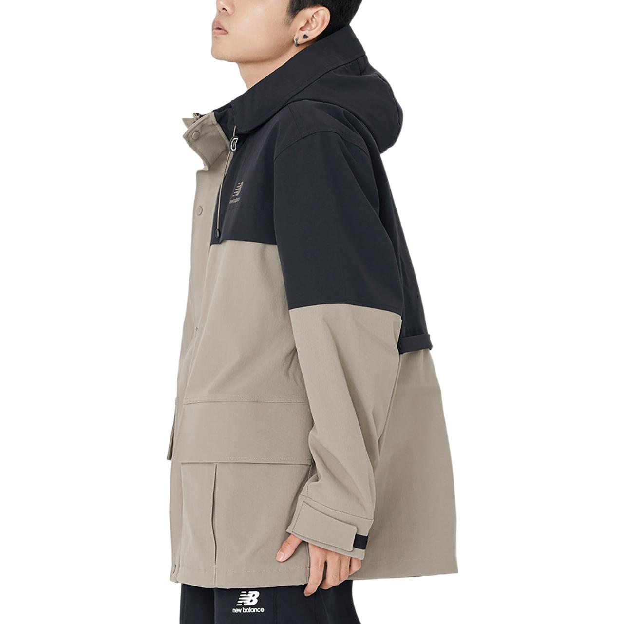 Details for New Balance 卡其色 2合1可拆式連帽外套 秋冬休閒穿搭 AMJ23315-DRI