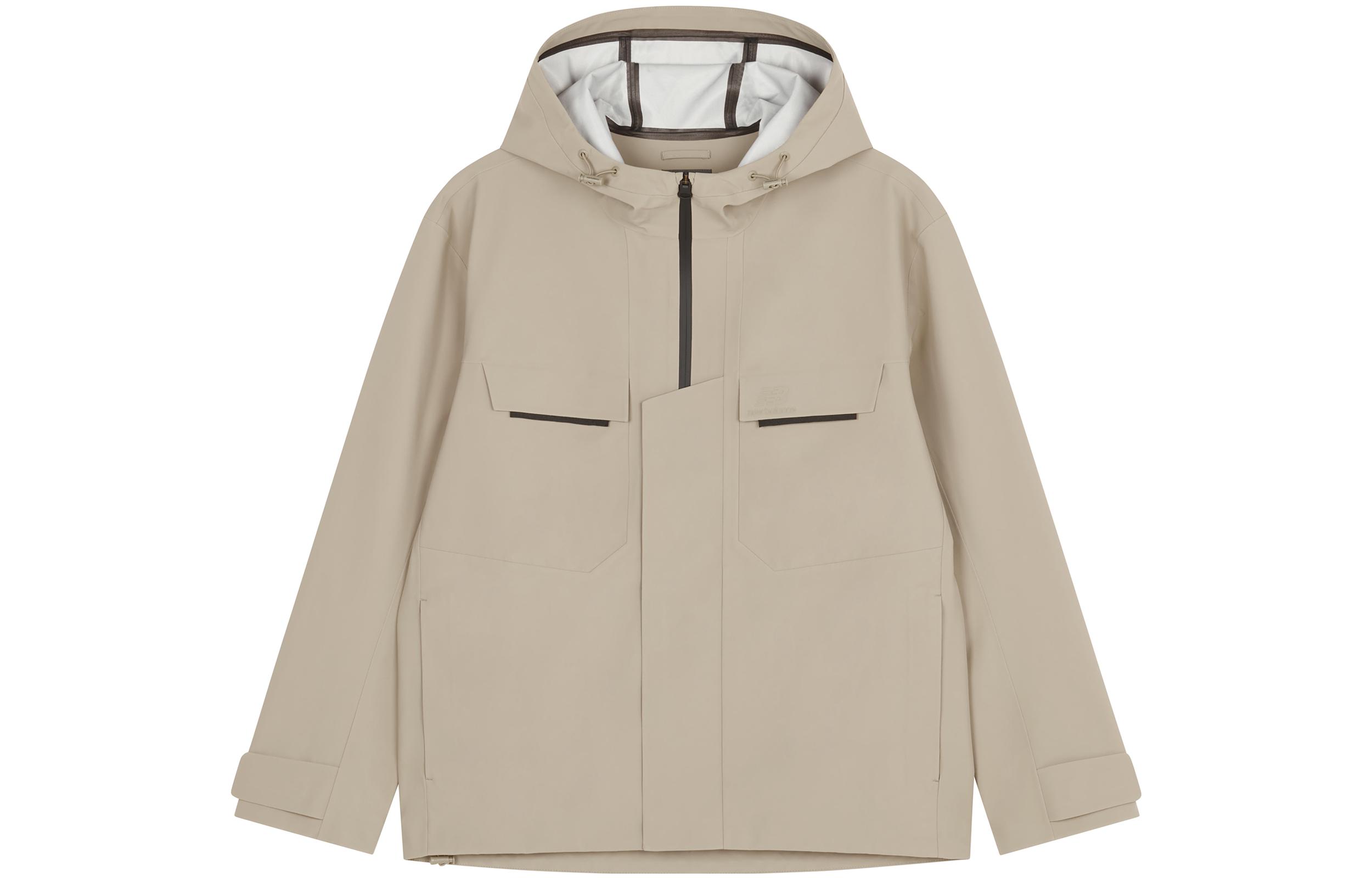 New Balance Khaki Full-Zip Hoodie Jacket 5AD37121-LBE