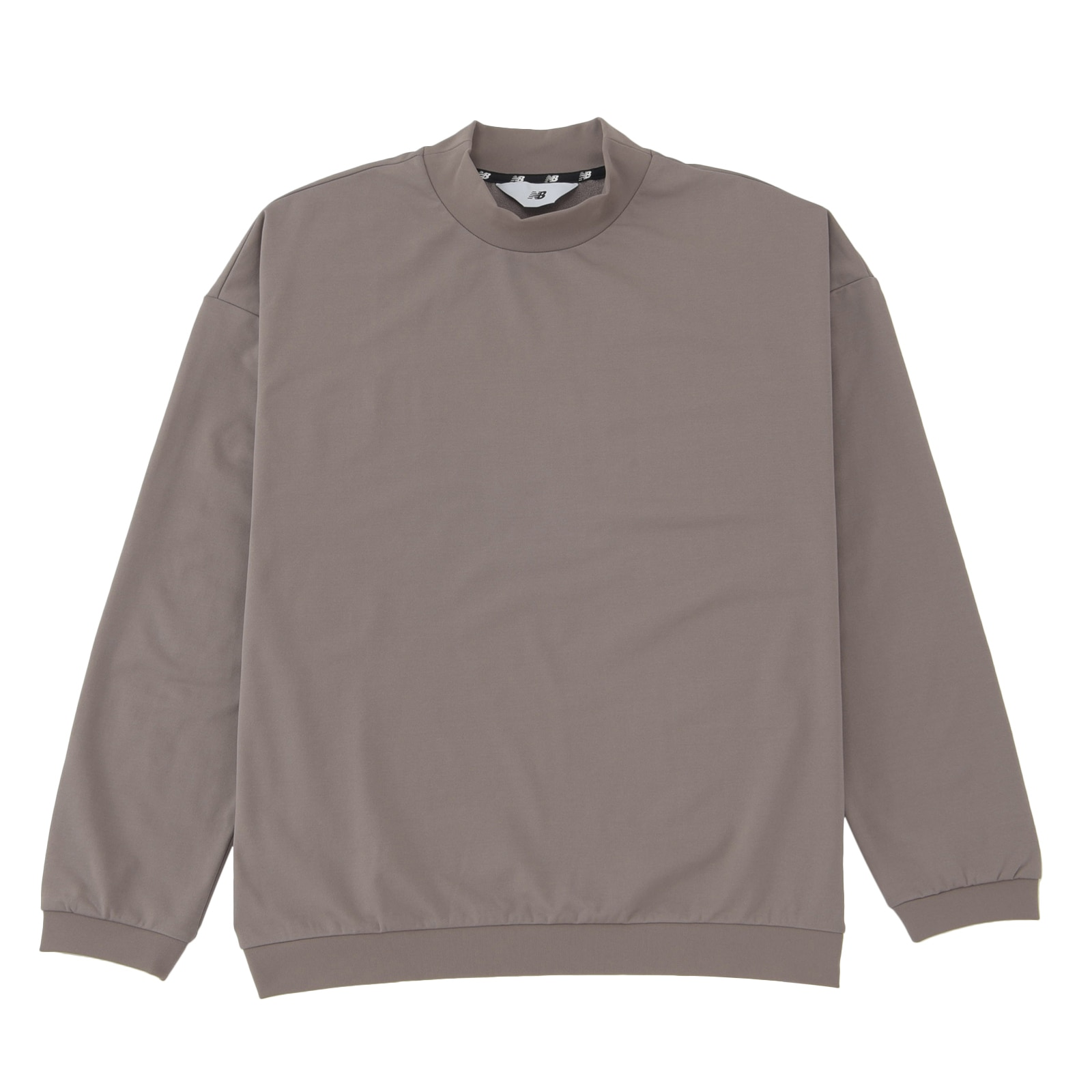 New Balance Khaki Half-Turtleneck Long-Sleeve Sweatshirt Japan Edition AMT25003-MS