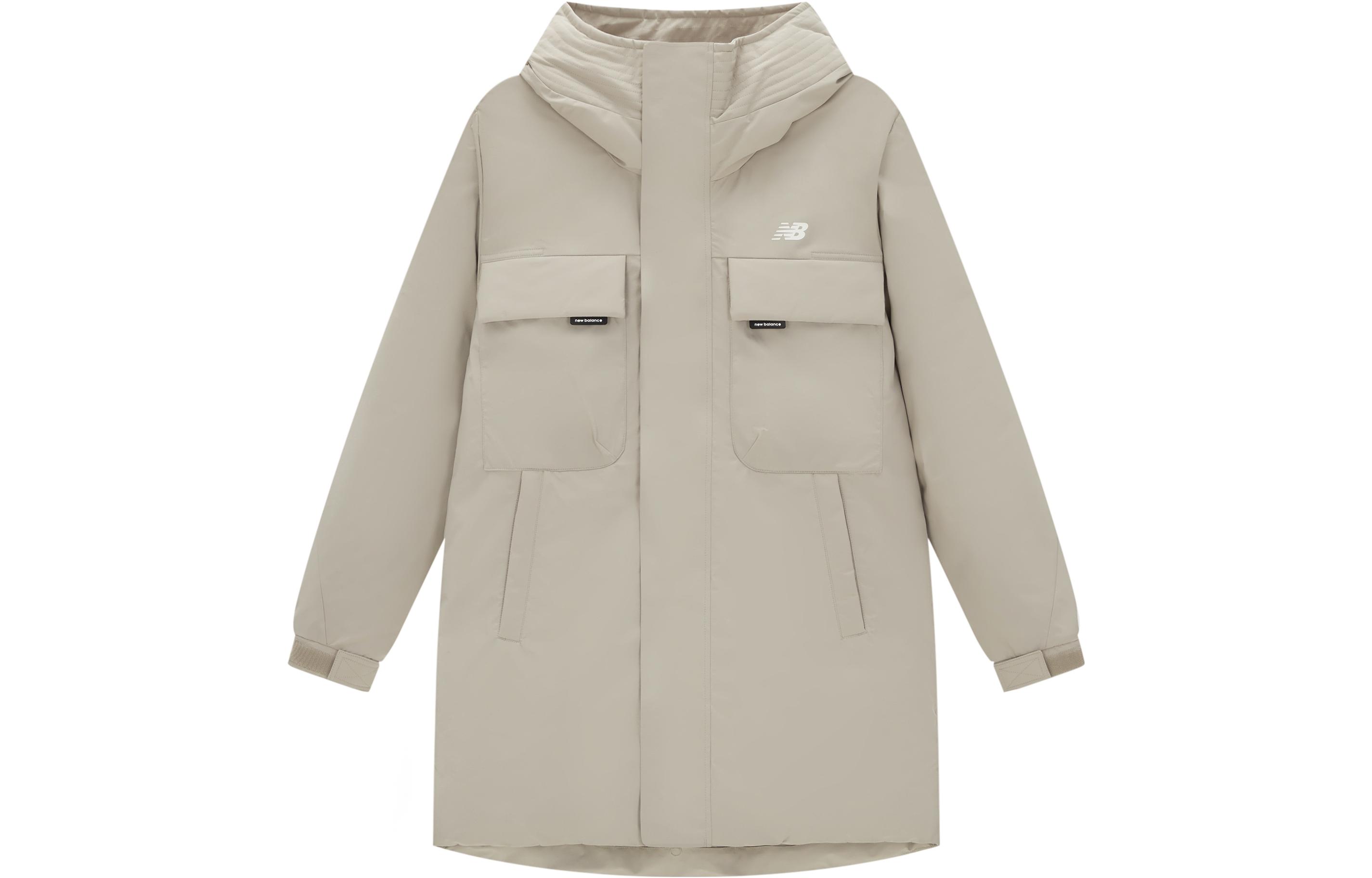 Order New Balance Jaket Parka Panjang Khaki Unisex Hangat Gaya Workwear. AMJ34300-SEN