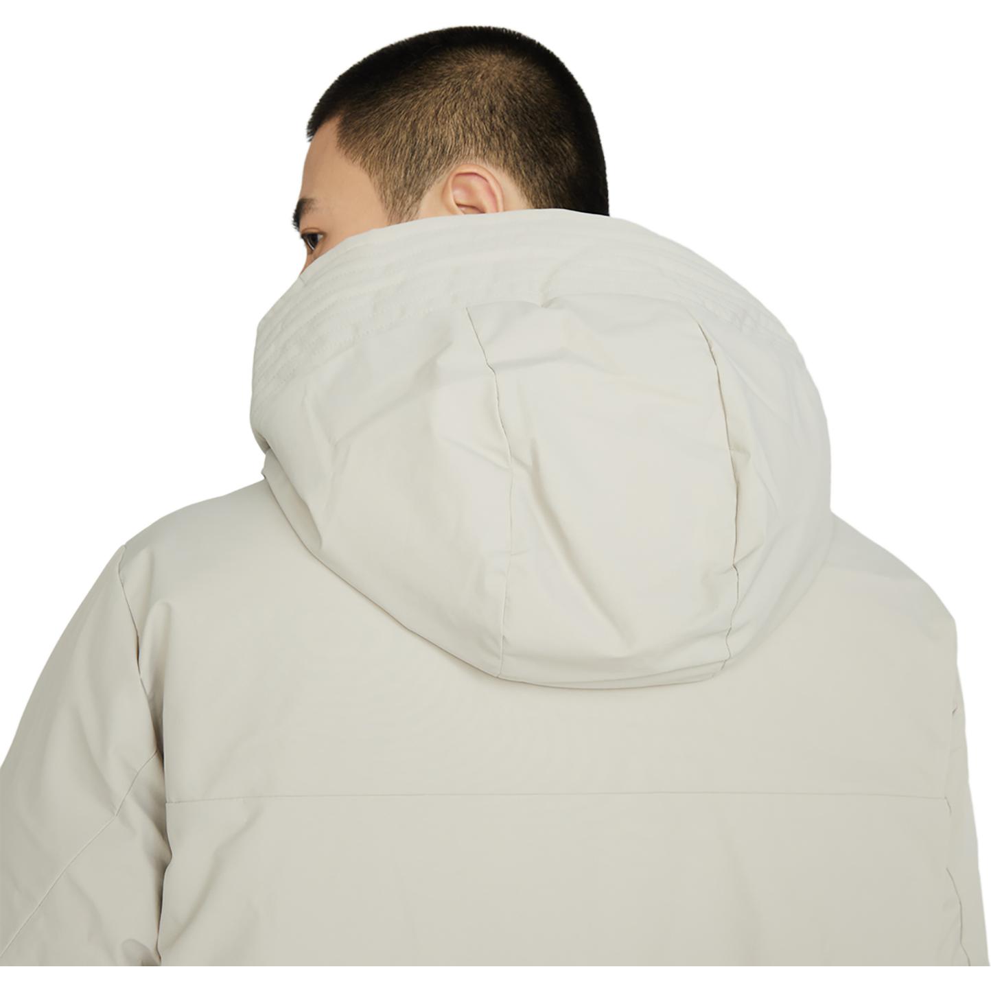 Cheap New Balance Jaket Parka Panjang Khaki Unisex Hangat Gaya Workwear. AMJ34300-SEN