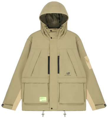 新百伦卡其色户外多口袋连帽夹克 AMJ21356-TCO Order 新百伦卡其色户外多口袋连帽夹克 AMJ21356-TCO