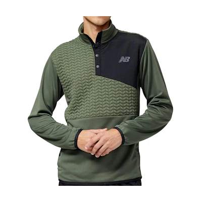 New Balance Knit Pullover Sweatshirt Green MT23158-DON