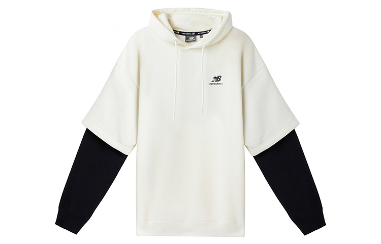New Balance LBE Colorblock Pullover Sweatshirt Unisex White NCA3S523-IV
