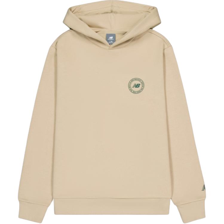 New Balance Letter Design Minimalist Hoodie Men Beige AMT43367-INC