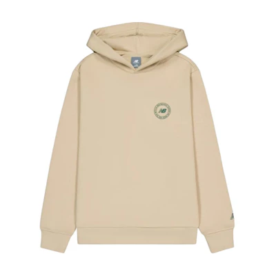 New Balance Letter Design Minimalist Hoodie Men Beige AMT43367-INC