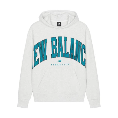 New Balance Letter Logo Print Hoodie Unisex Grey UT31550-SAH