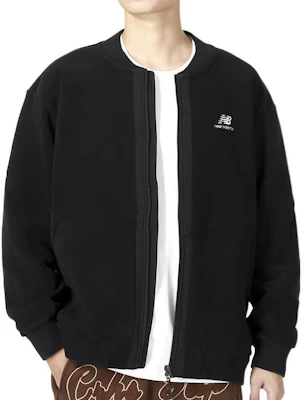 ニューバランス ロゴプリント ニットスポーツジャケット ユニセックス - ブラック 6DC39643-BK Lookbook ニューバランス ロゴプリント ニットスポーツジャケット ユニセックス - ブラック 6DC39643-BK