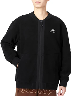 ニューバランス ロゴプリント ニットスポーツジャケット ユニセックス - ブラック 6DC39643-BK Shop ニューバランス ロゴプリント ニットスポーツジャケット ユニセックス - ブラック 6DC39643-BK