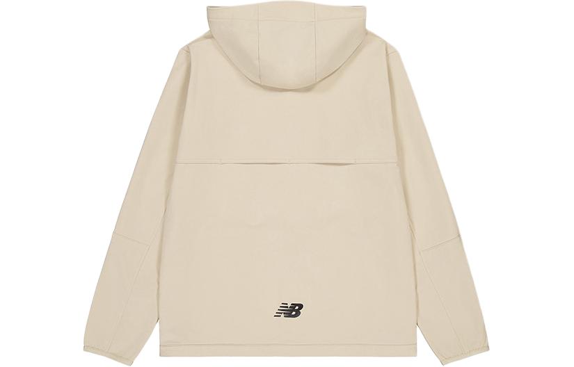New Balance Letter Print Hooded Woven Jacket in Light Khaki NAE12081-LBE 圖 3