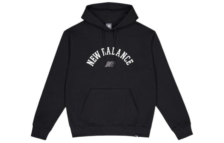 New Balance Letter Print Hoodie Pullover Black MT41916-BK
