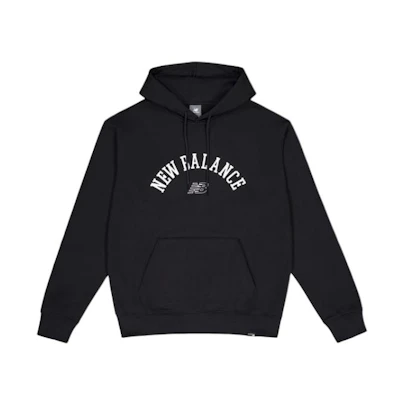 New Balance Letter Print Hoodie Pullover Black MT41916-BK