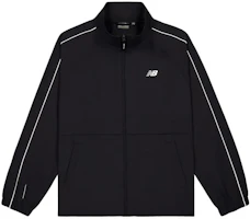 New Balance Letter Print Outdoor Track Jacket Black Retro Style NAE11191-BK New Balance Letter Print Outdoor Track Jacket Black Retro Style NAE11191-BK