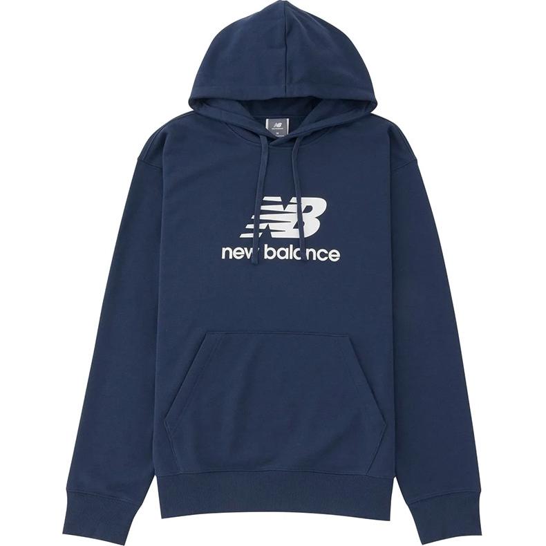 New Balance Letter Print Pullover Hoodie Navy Blue MT41501-NNY