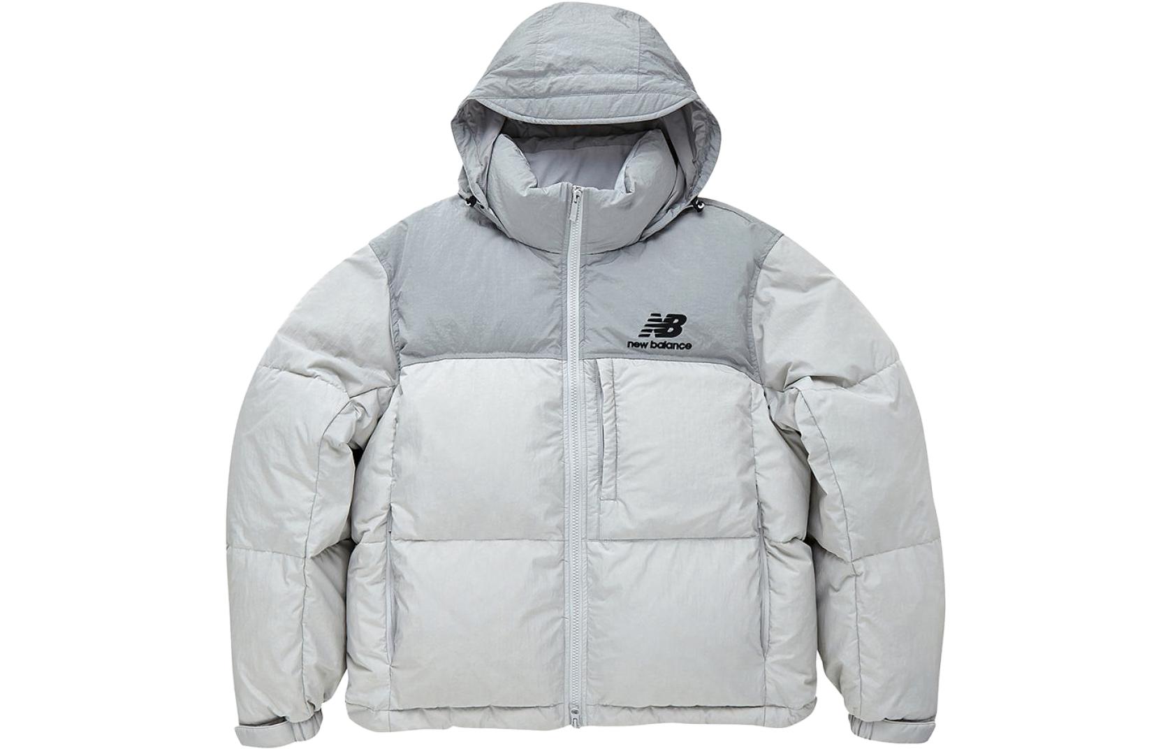 New Balance Letter Print Short Nylon Jacket Unisex - Grey. NBNPB41043-16 圖 2