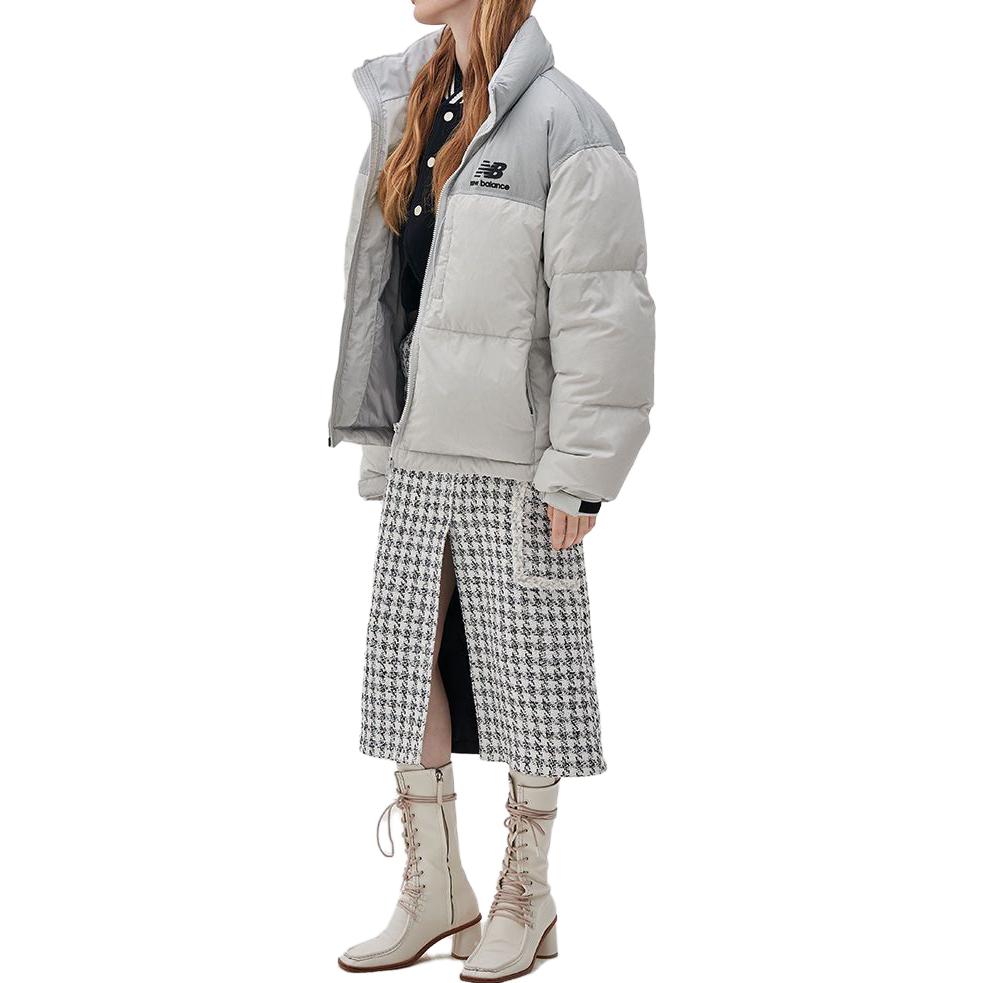 New Balance Letter Print Short Nylon Jacket Unisex - Grey. NBNPB41043-16 圖 5