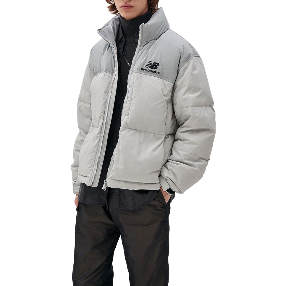 New Balance Letter Print Short Nylon Jacket Unisex - Grey. NBNPB41043-16 圖 7