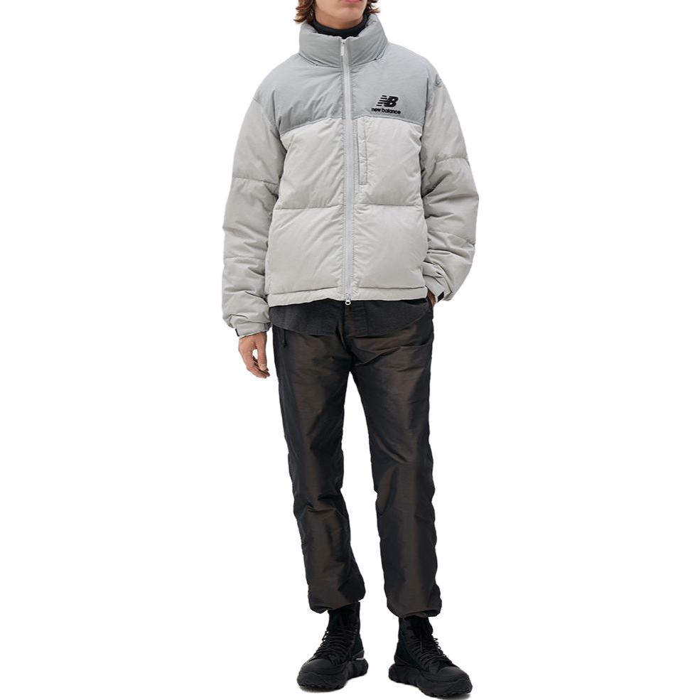 New Balance Letter Print Short Nylon Jacket Unisex - Grey. NBNPB41043-16 圖 8