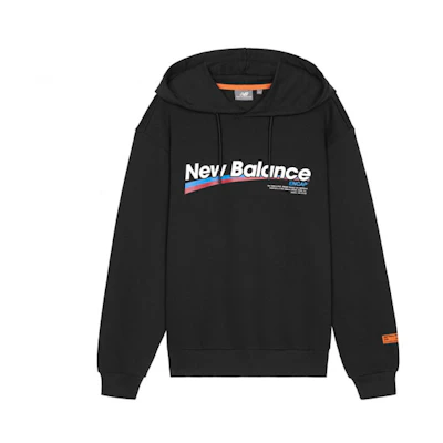 New Balance Letter Printed Hoodie Black (Unisex Casual Sweatshirt) NCA34013-BK