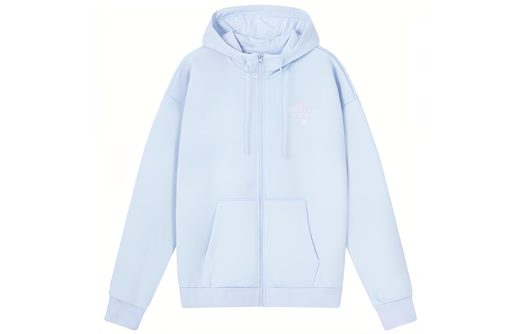 New Balance Letter Zip Hoodie Jacket Unisex Light Blue 6DD12033-LBL