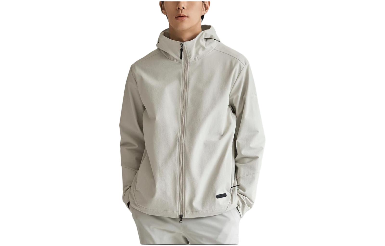 New Balance Light Gray Zip-Up Hoodie Jacket NBNAE12223-16