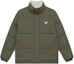 Buy New Balance Lightweight Puffer Jacket Unisex Dark Green/White Adjustable Hem. AMJ44301-DRC