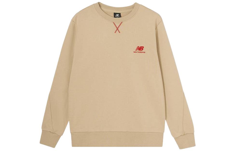 New Balance LNY Embroidered Crewneck Sweatshirt Khaki AMT31571-BNN