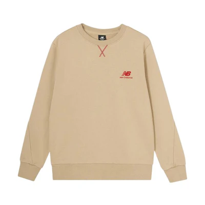 New Balance LNY Embroidered Crewneck Sweatshirt Khaki AMT31571-BNN