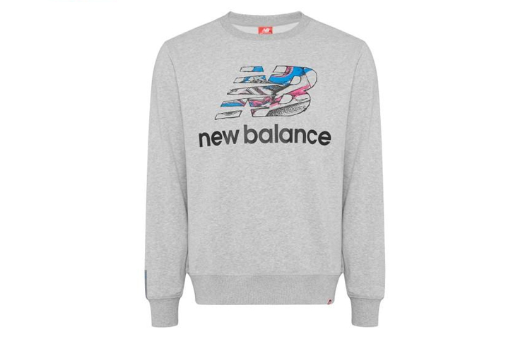New Balance Logo Casual Sweatshirt Men’s Gray AMT91516-AG
