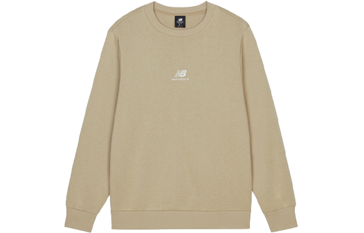 New Balance Logo Crewneck Sweatshirt Khaki Color AMT13343-HNA