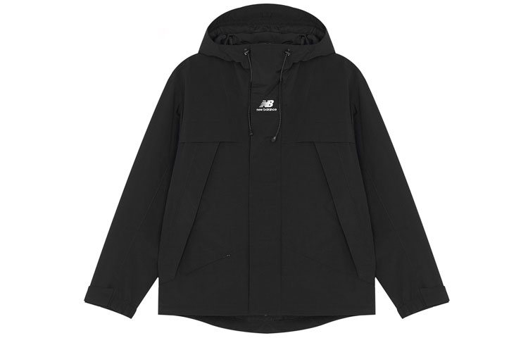 New Balance Logo Embroidered Colorblock Hoodie Jacket Black - Unisex 秋/Winter 5AC14103-BK