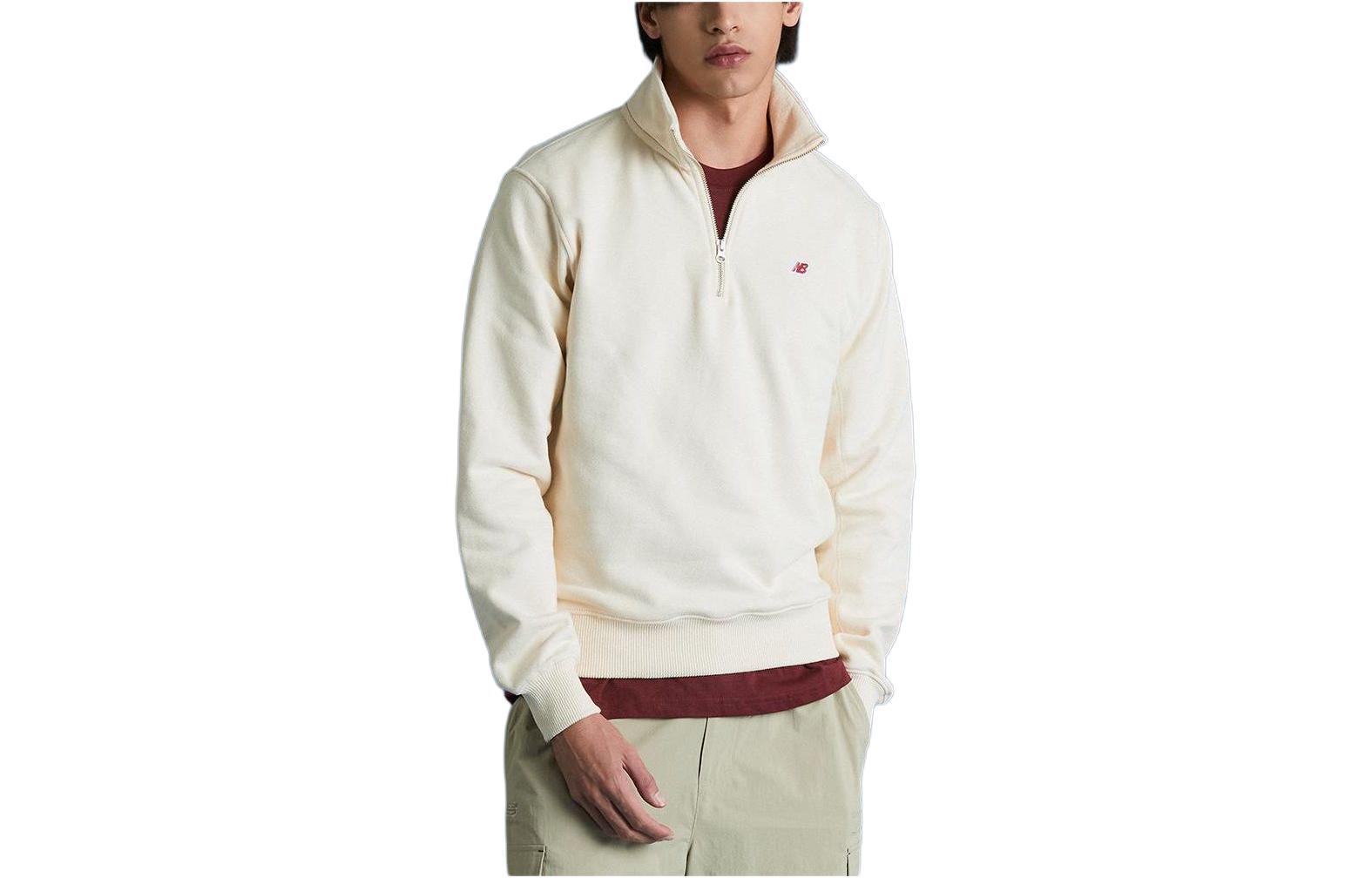 New Balance Logo Embroidered Sweatshirt White () NBNCD4S101-10