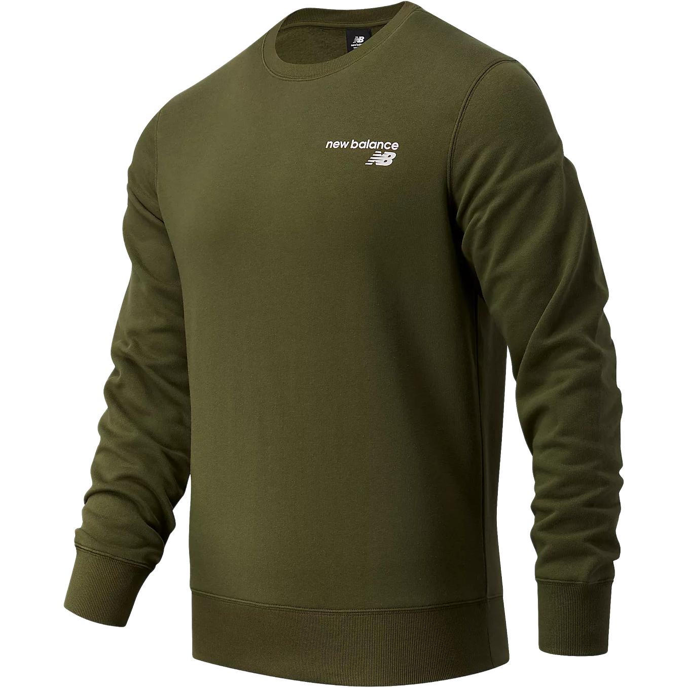 New Balance Logo Graphic Crewneck Pullover Sweatshirt Green MT03911-ARG