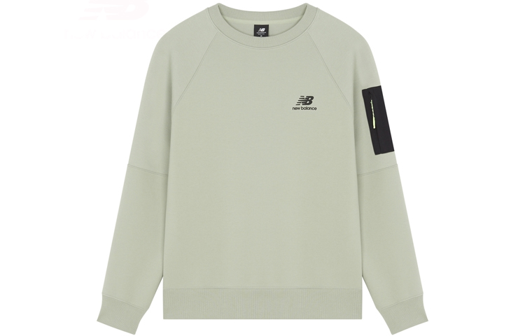 New Balance Logo Graphic Crewneck Sweatshirt Green AMT21359-PGE