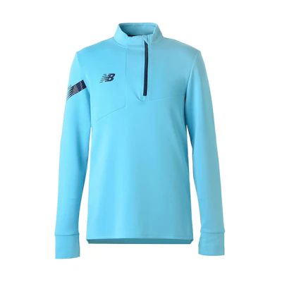 New Balance Logo Half-Zip Knit Training Pullover Sweatshirt Men’s Coastal Bay MT231432-BYS