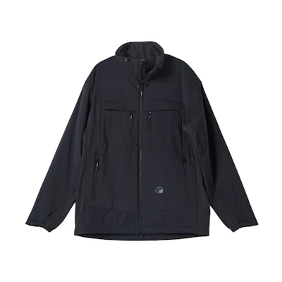 New Balance Logo High-Neck Zip Jacket Unisex Black Long Sleeve NBNQD49013-19
