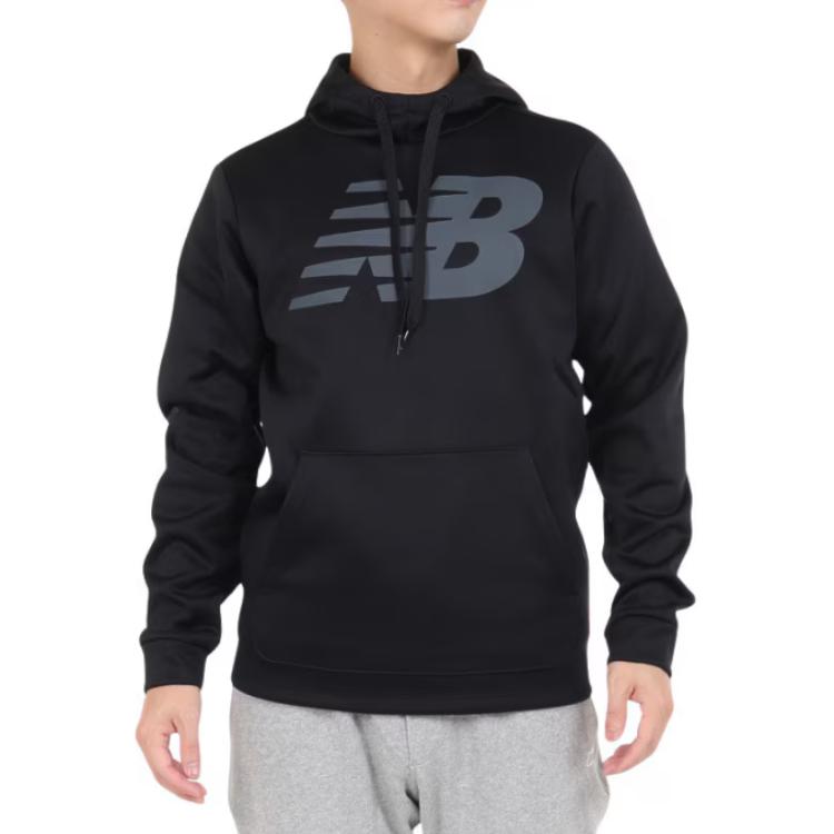 New Balance Logo Hoodie Black Pullover MT23021-BPT