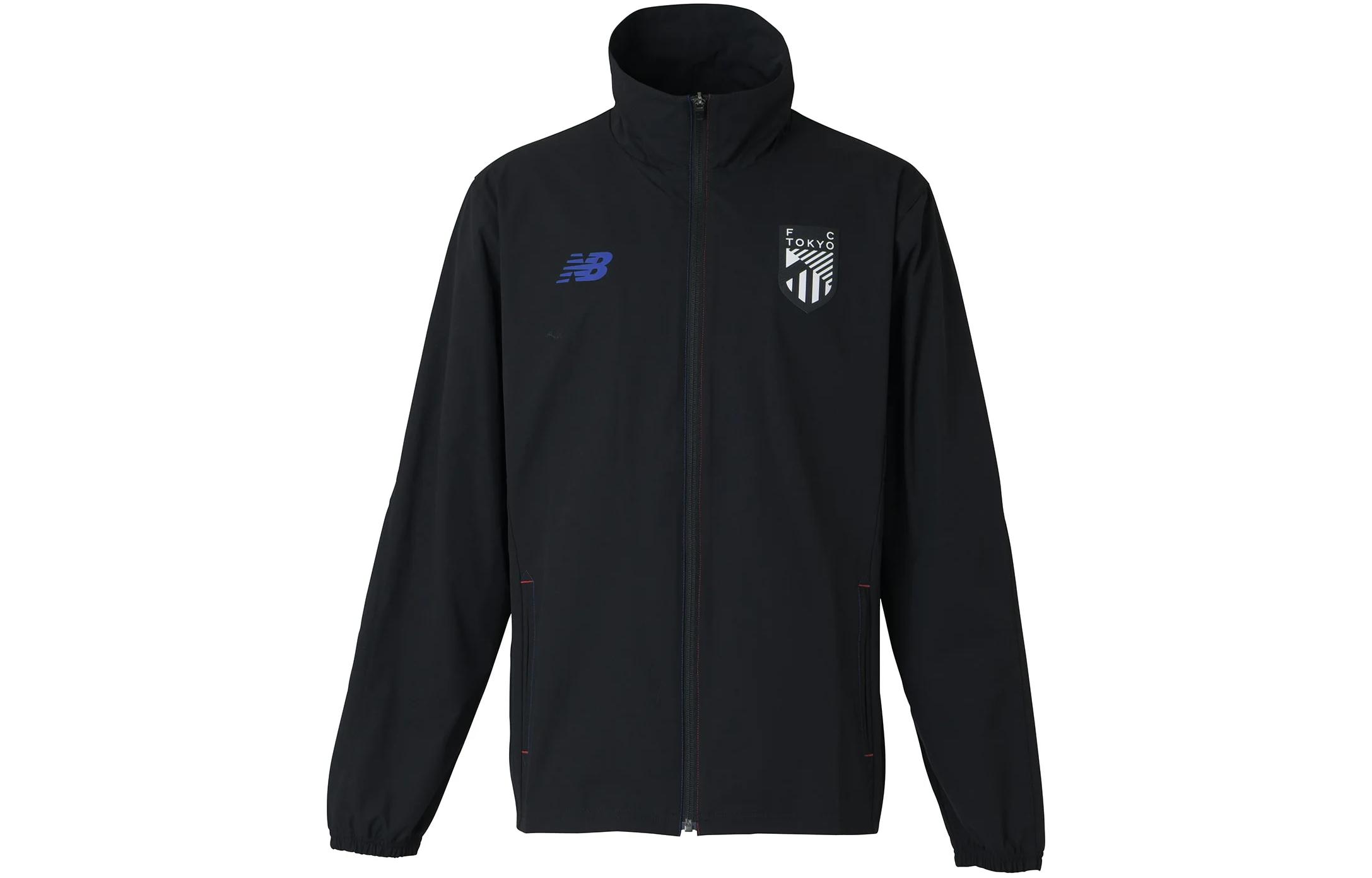 New Balance Logo Letter Zip-Up Casual Jacket for Men - Black AMJ45242-BK