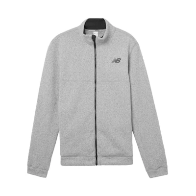 New Balance Logo Long Sleeve Thermal Jacket - Gray MJ93907